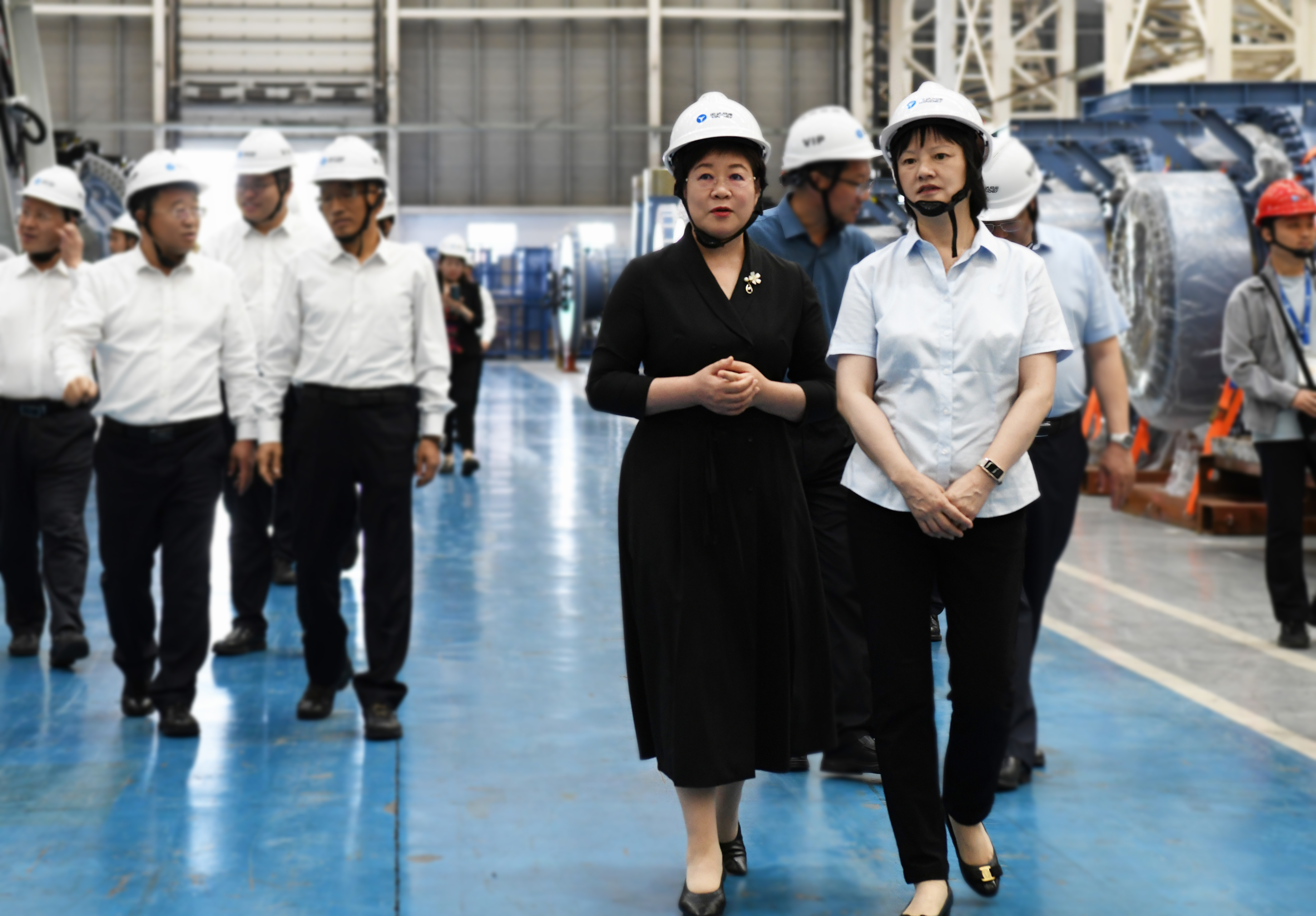 阿拉善盟盟委书记黄雅丽前往腾龙国际平台股份考察调研
